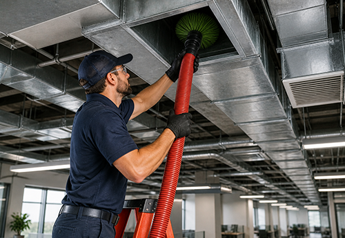 Commercial Duct cleaning work